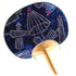 【絞り】房州うちわ 特大和型「藍傘」