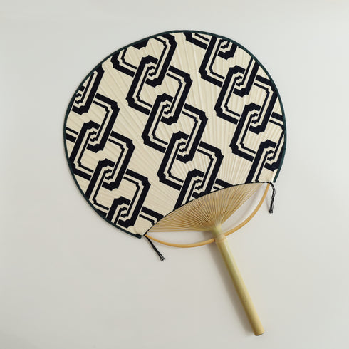 房州うちわ 大万月型「吉原つなぎ」