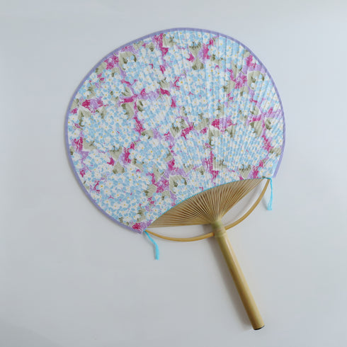 房州うちわ 大万月型「紫陽花」