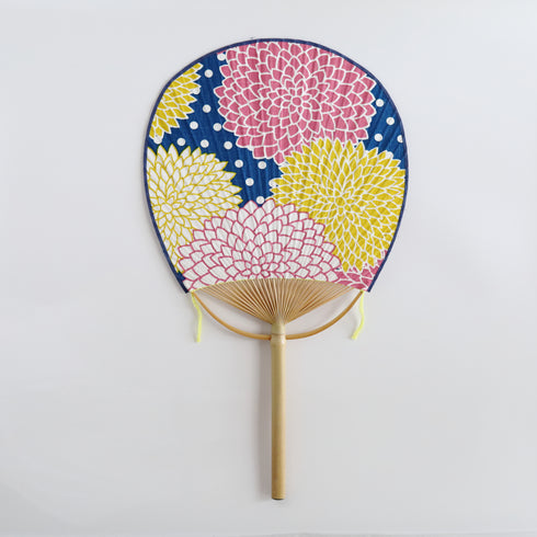 房州うちわ 玉子型「大菊」